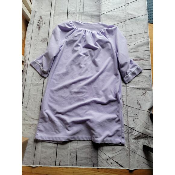 Simply Basic Womens Embroidered Floral Snap Up Pockets House Dress Robe READ - Picture 10 of 11